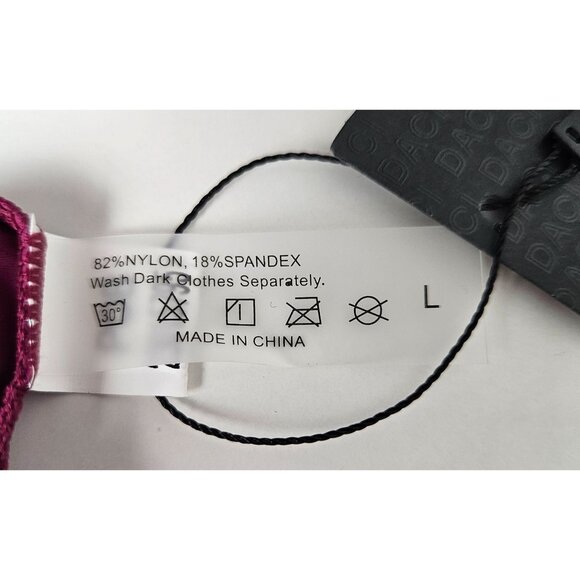 Daci Womens Two Piece Raglan Sleeve Ladies Rash Guard Swimsuit Size Large Beach - Picture 9 of 10